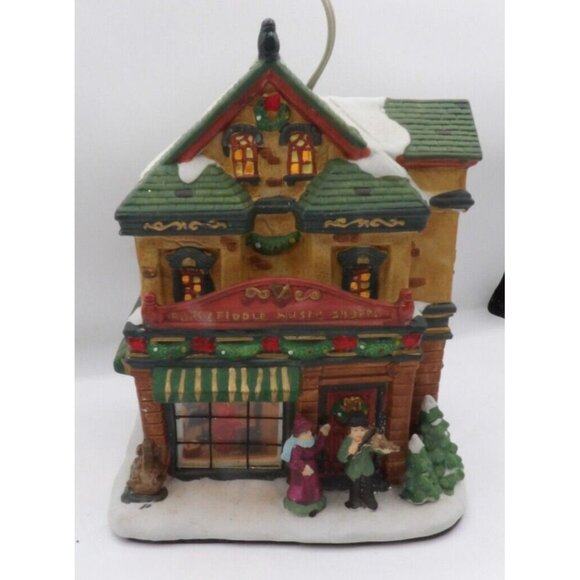 Fancy Fiddle Music Shop Santa Workbench Collection ©2001 Interior View Series - Picture 1 of 9